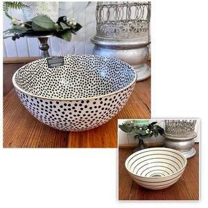 New Thyme And Table Large Soup or Serving Bowls, Set of 2